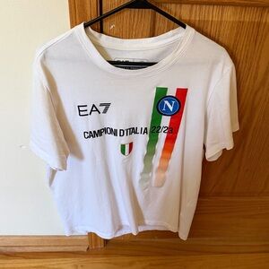 Napoli 3 Campioni 2022/2023 FOOTBALL SHIRT JERSEY TEE EA7 EMPORIO ARMANI